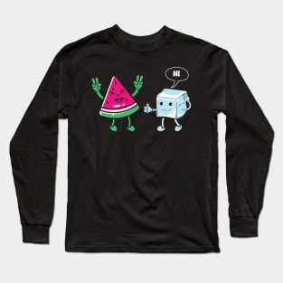 watermelon watermelon lover fruit summer fruit lover melon funny cute watermelons summer fruit watermelon day Long Sleeve T-Shirt